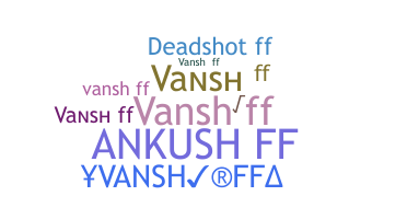 Smeknamn - Vanshff