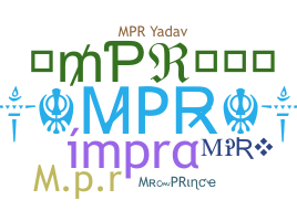 Smeknamn - MPR