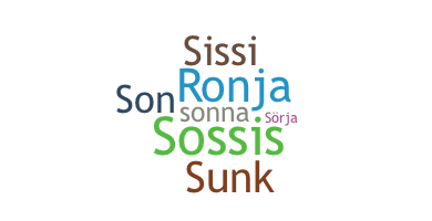 Smeknamn - Sonja
