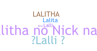 Smeknamn - Lalitha