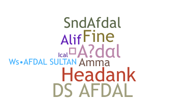 Smeknamn - Afdal