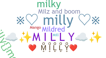 Smeknamn - Milly