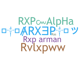 Smeknamn - rXp