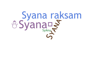 Smeknamn - syana