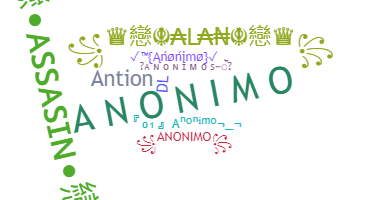 Smeknamn - Anonimo
