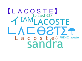 Smeknamn - Lacoste