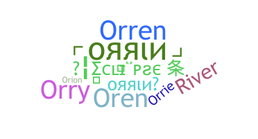 Smeknamn - Orrin