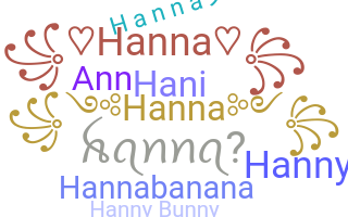 Smeknamn - Hanna
