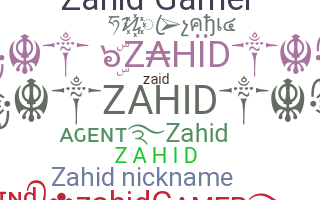 Smeknamn - Zahid