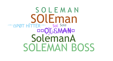 Smeknamn - Soleman