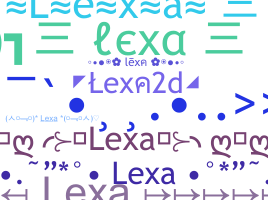 Smeknamn - lexa2d