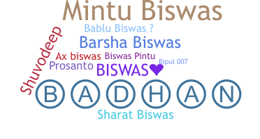 Smeknamn - Biswas