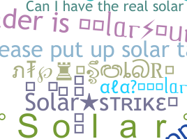 Smeknamn - Solar