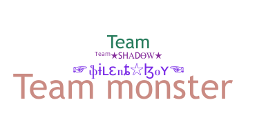 Smeknamn - Teammonster