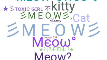 Smeknamn - meow