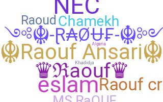 Smeknamn - Raouf