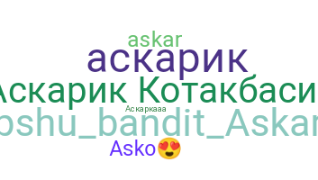 Smeknamn - Askar