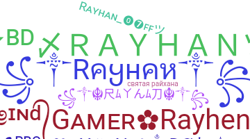 Smeknamn - Rayhan