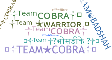 Smeknamn - TeamCobra