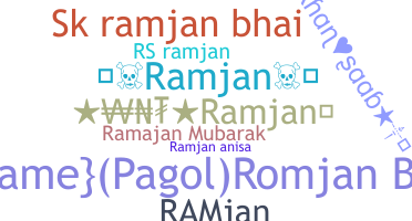 Smeknamn - Ramjan