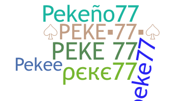 Smeknamn - Peke77