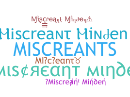 Smeknamn - MIScreant