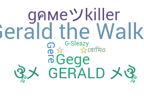 Smeknamn - Gerald