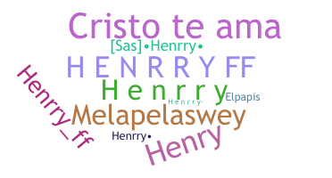 Smeknamn - henrry