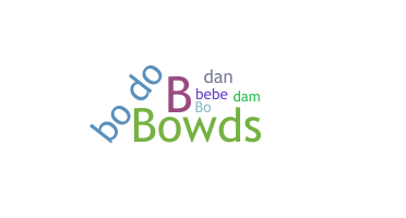 Smeknamn - Bowden
