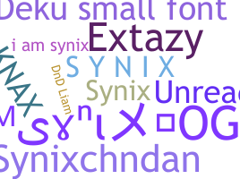 Smeknamn - synix
