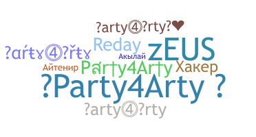 Smeknamn - Party4Arty