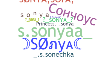 Smeknamn - Sonya