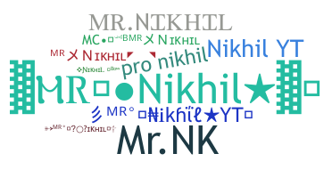 Smeknamn - MrNikhil