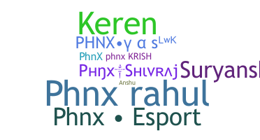 Smeknamn - Phnx
