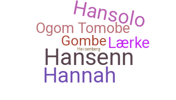 Smeknamn - Hansen