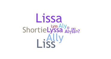 Smeknamn - Alyssa