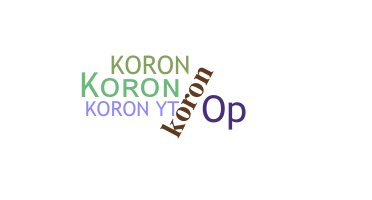 Smeknamn - Koron