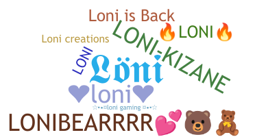 Smeknamn - Loni