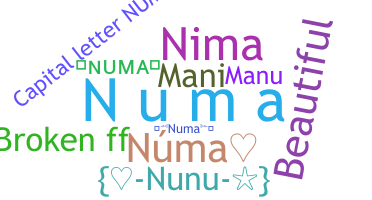 Smeknamn - Numa