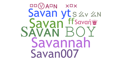 Smeknamn - Savan