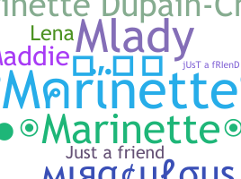 Smeknamn - Marinette