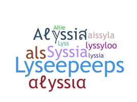 Smeknamn - Alyssia