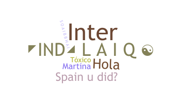 Smeknamn - Spain