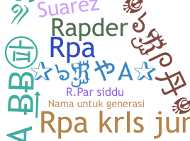 Smeknamn - RPA