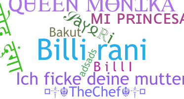 Smeknamn - Billi