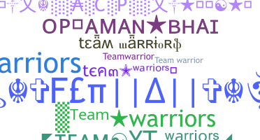 Smeknamn - TeamWarriors