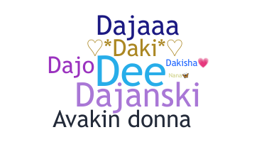 Smeknamn - Dajana