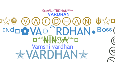 Smeknamn - Vardhan