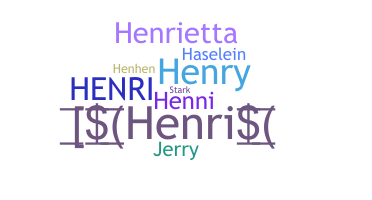 Smeknamn - Henri