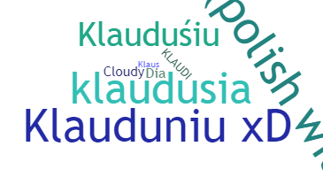 Smeknamn - Klaudia